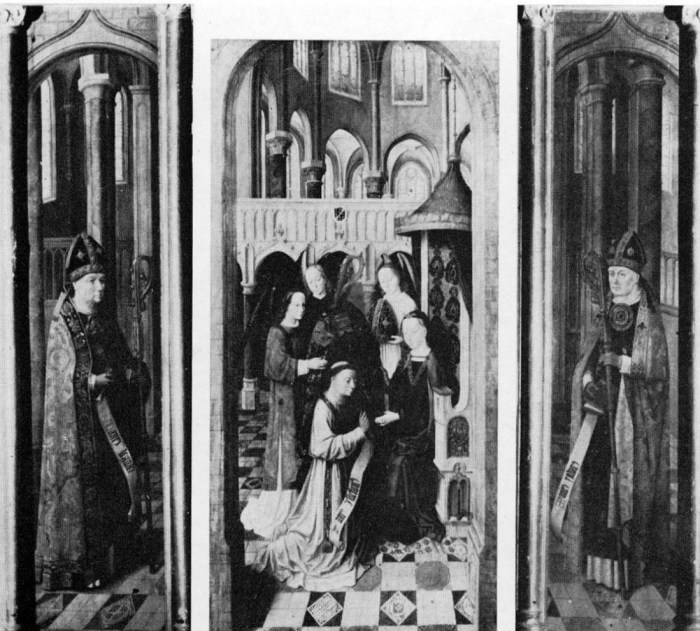 The investiture of saint ildefonsus