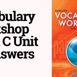 Vocabulary level c unit 1 answers