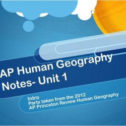 Ap human geography unit 1 test answers