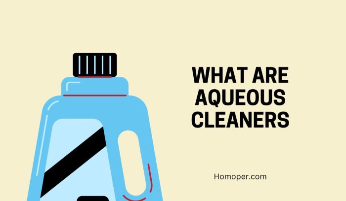 Aqueous cleaners are parts cleaning agents