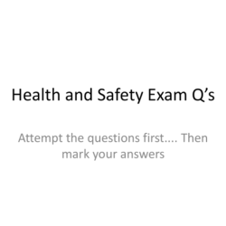 American safety and health institute written exam answer key