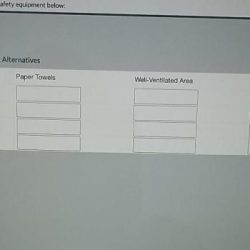 Data table 1: lab safety equipment alternatives