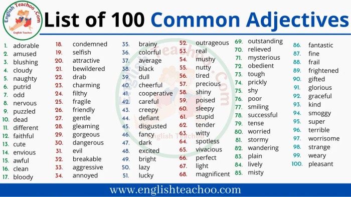 Adjectives examples adjective compound descriptive irregular loveenglish