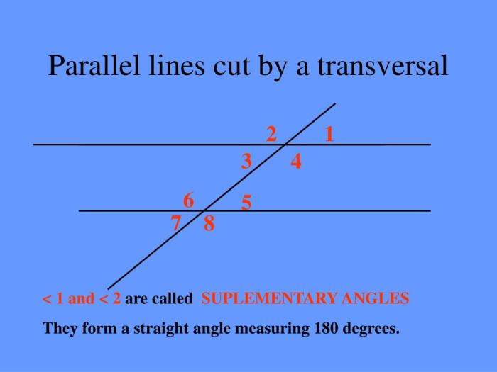 Parallel lines cut by a transversal digital escape answer key