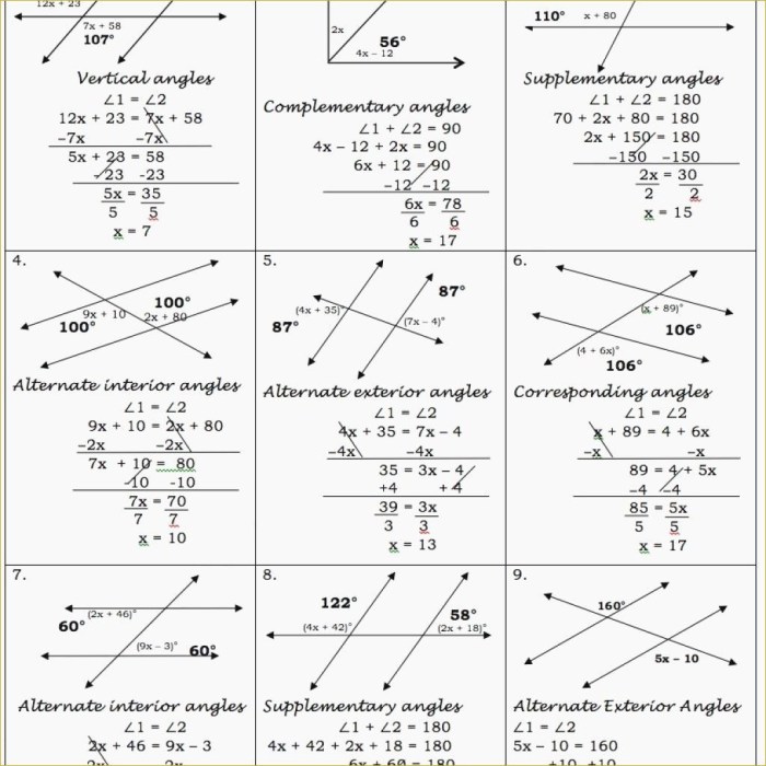 Parallel lines cut by a transversal digital escape answer key