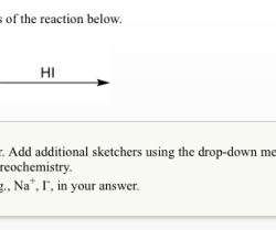 Draw structures for the organic products of the reaction below.